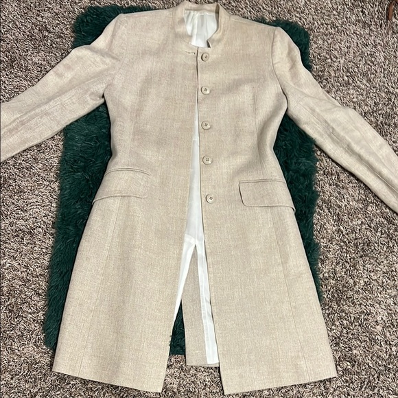 Hobbs London Jackets & Blazers - Hobbs London Beige Women's Coat
